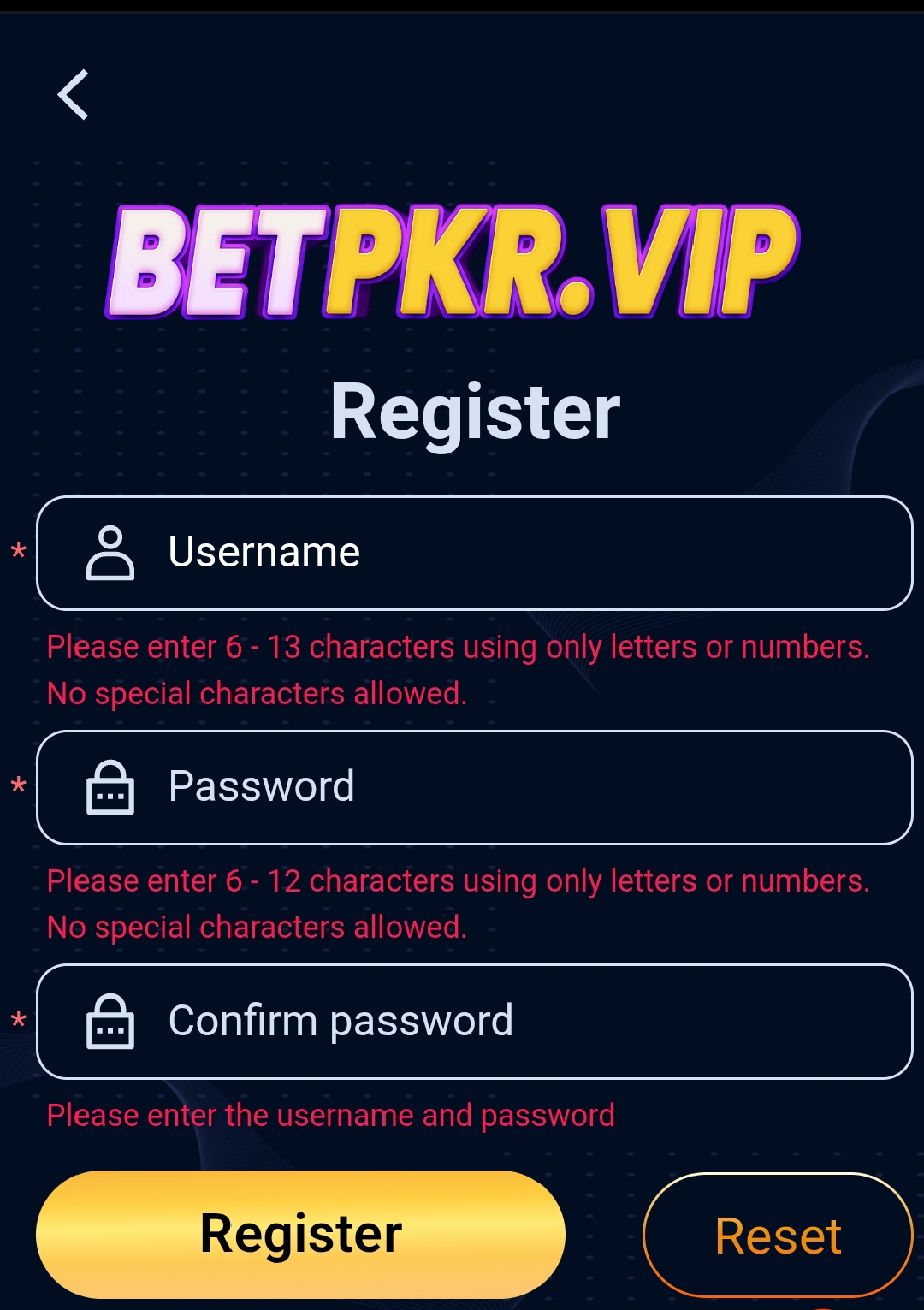 BETPAKR.com APP 